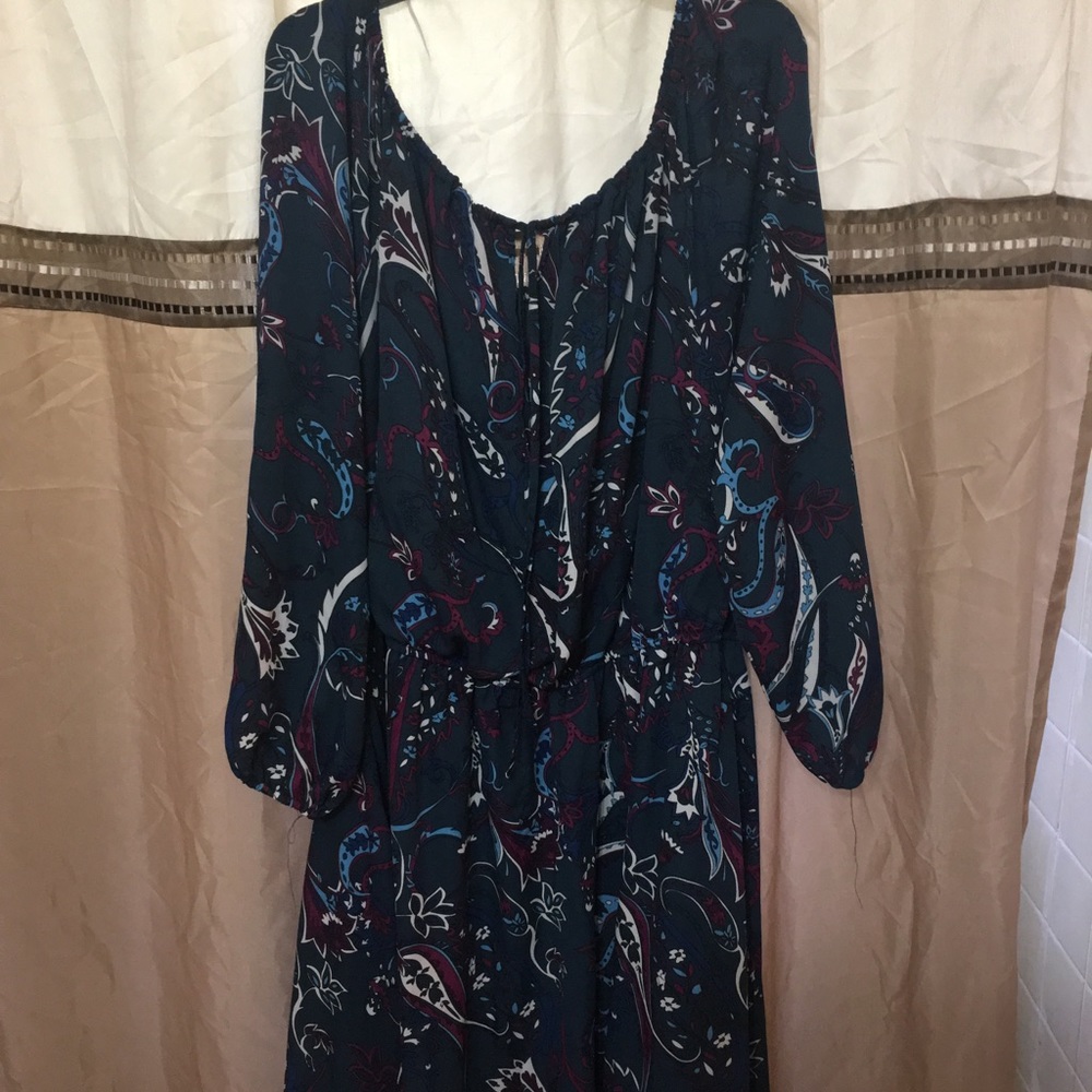 Paisley print dress 3x